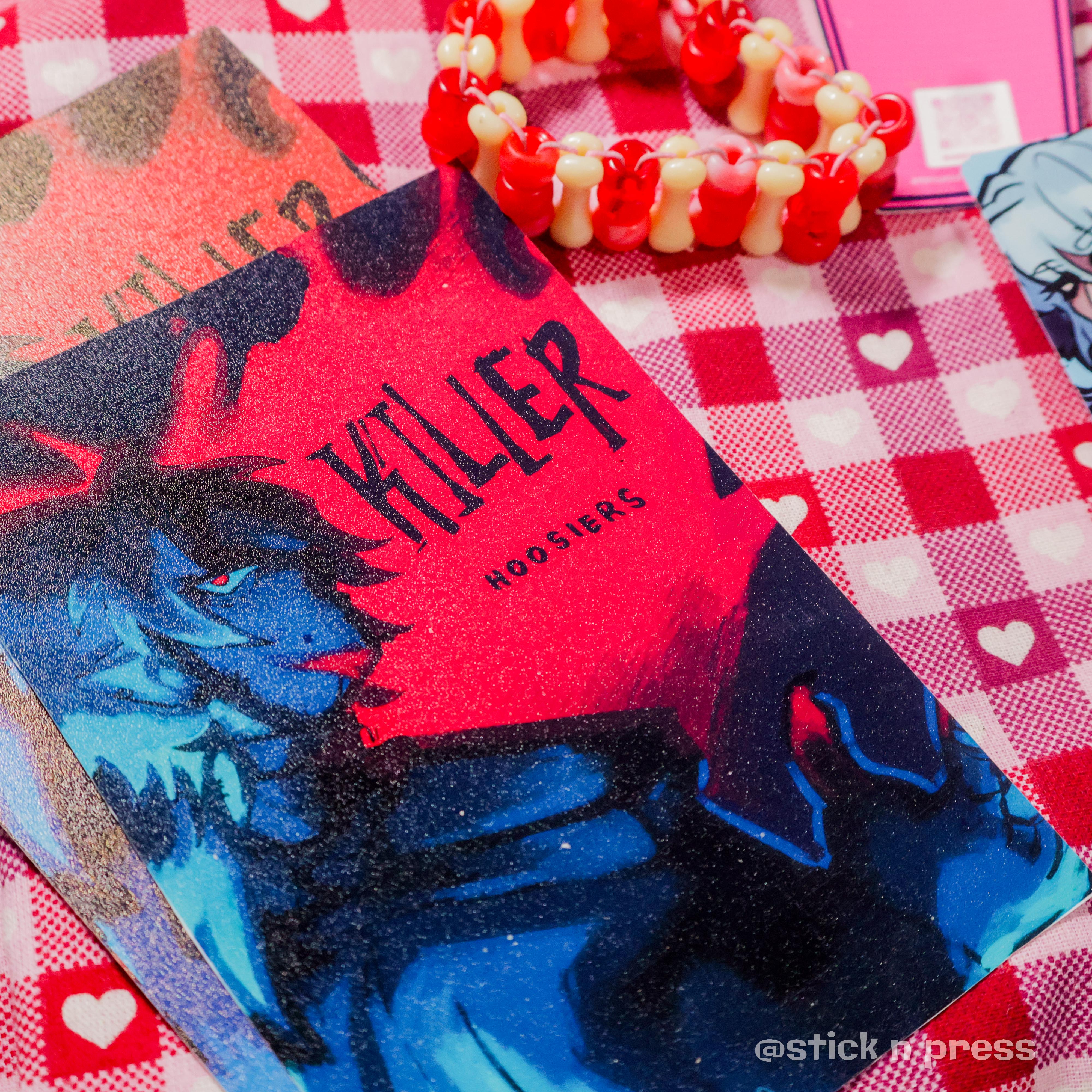 Poster print sample with artwork